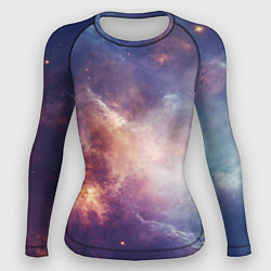 Рашгард женский Туманности космоса, цвет: 3D-принт