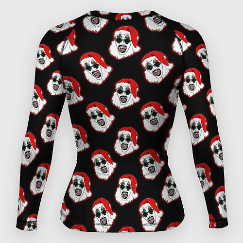 Женский рашгард Santa clown Art / 3D-принт – фото 2