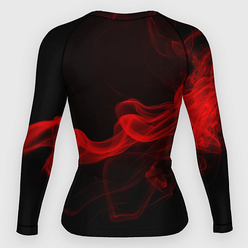 Женский рашгард Arctic Monkeys - красный дым / 3D-принт – фото 2