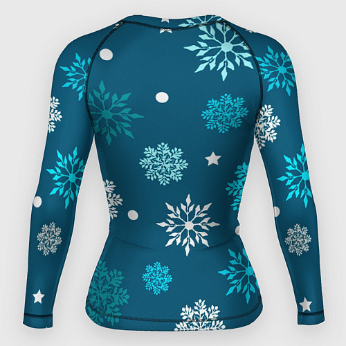 Женский рашгард Резные снежинки / 3D-принт – фото 2