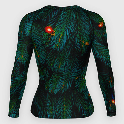 Женский рашгард Еловые ветви / 3D-принт – фото 2