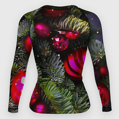 Женский рашгард Новогоднее украшение ёлки / 3D-принт – фото 2