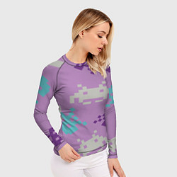 Рашгард женский Пиксели, цвет: 3D-принт — фото 2