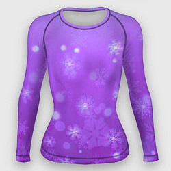Женский рашгард Резные снежинки глитч