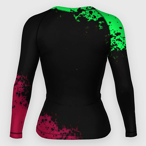 Женский рашгард Вартандер брызги красок / 3D-принт – фото 2