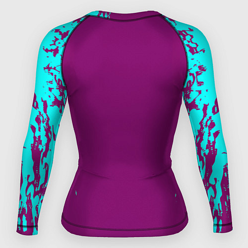 Женский рашгард Tekken краски неон / 3D-принт – фото 2