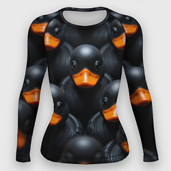 Женский рашгард Черные уточки