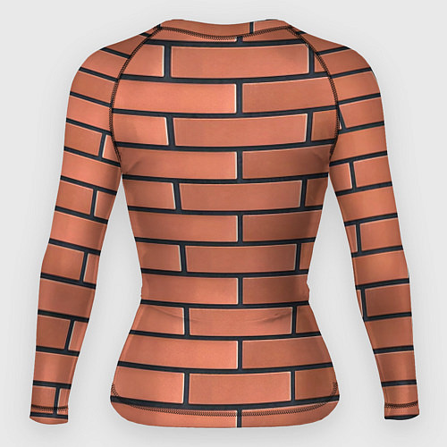Женский рашгард Кирпичная кладка строителя от Бога / 3D-принт – фото 2