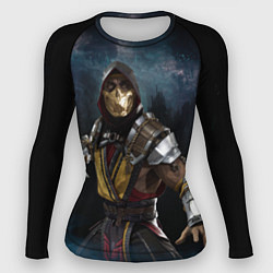 Рашгард женский Mortal Kombat - Скорпион, цвет: 3D-принт