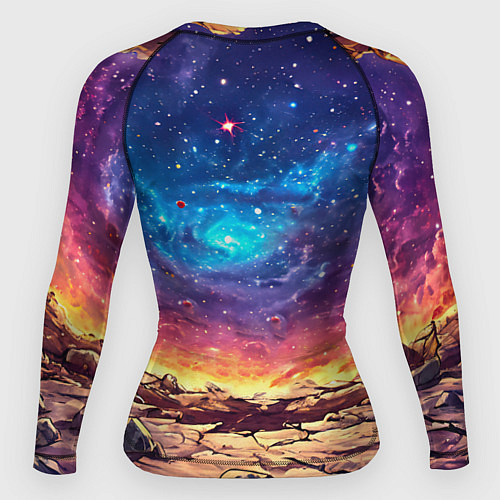 Женский рашгард Краб смотрит в космос / 3D-принт – фото 2