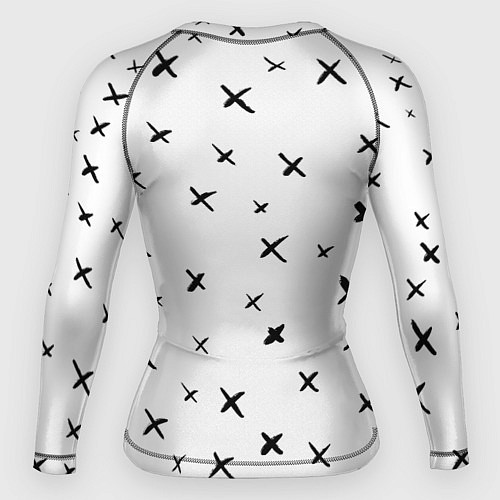 Женский рашгард Смайл фейс / 3D-принт – фото 2