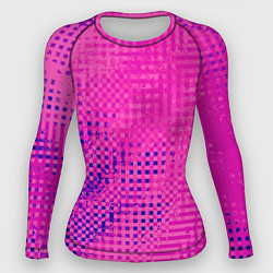 Женский рашгард Сочный розовый абстаркция