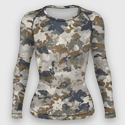 Женский рашгард Светлый камуфляж