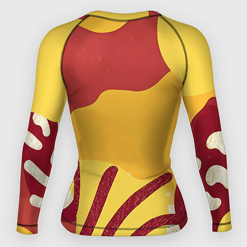 Женский рашгард Жаркий африканский паттерн / 3D-принт – фото 2