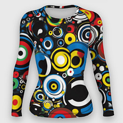 Рашгард женский Абстракция геометрическая, цвет: 3D-принт