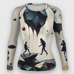 Женский рашгард Сюрреалистичные люди и камни