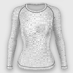 Женский рашгард Белый с абстрактным узором