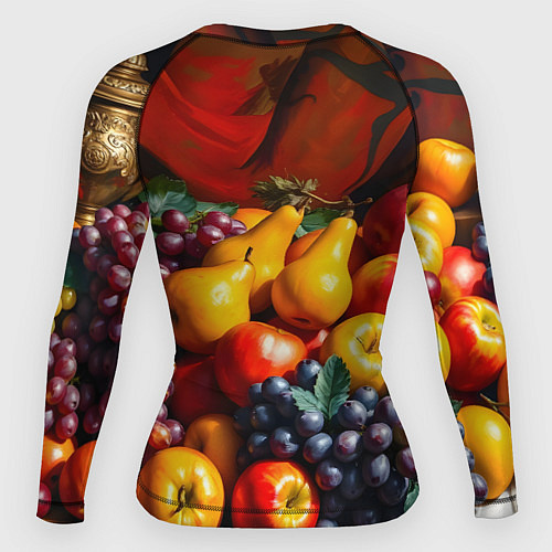 Женский рашгард Фруктовый натюрморт / 3D-принт – фото 2