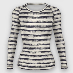 Женский рашгард Тёмные полосы на светлом