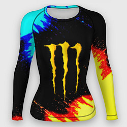 Женский рашгард Monster energy огненные краски