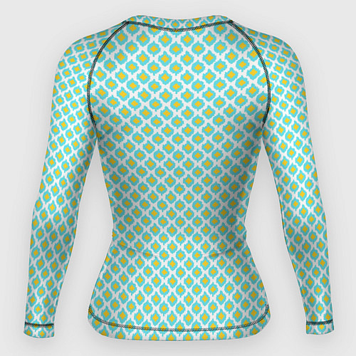 Женский рашгард Ikat ogee - этнический узор / 3D-принт – фото 2