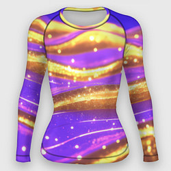 Женский рашгард Блестящая волнистая текстура
