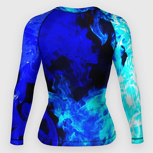 Женский рашгард Monster energy синий дым / 3D-принт – фото 2