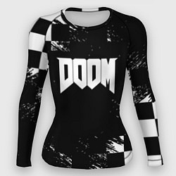 Женский рашгард Doom краски клетка