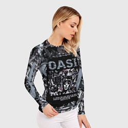 Рашгард женский Oasis на фоне гитар, цвет: 3D-принт — фото 2