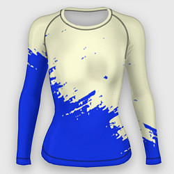Рашгард женский Color blue white, цвет: 3D-принт