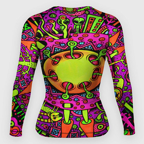 Женский рашгард Кислотные грибы оптические / 3D-принт – фото 2