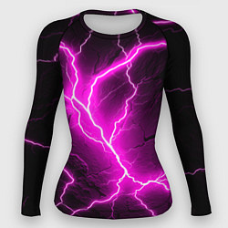 Рашгард женский The color is pink and black, цвет: 3D-принт