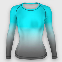 Женский рашгард Серо-голубой светлый градиент