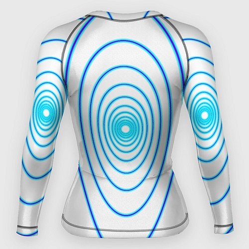 Женский рашгард Овалы с свечением / 3D-принт – фото 2