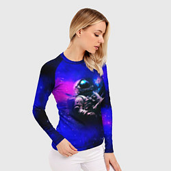 Рашгард женский Астронавт в пучине, цвет: 3D-принт — фото 2