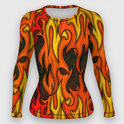 Женский рашгард Языки пламени арт