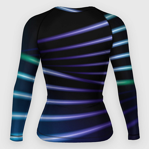 Женский рашгард Color black blue / 3D-принт – фото 2