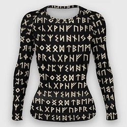 Рашгард женский Древние руны викингов, цвет: 3D-принт