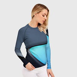 Рашгард женский Разноцветный, цвет: 3D-принт — фото 2
