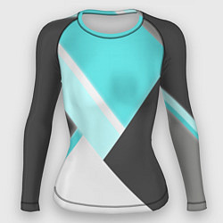 Женский рашгард Color black blue