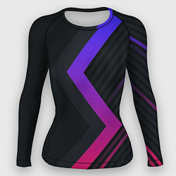 Женский рашгард Color black line