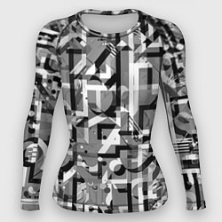 Женский рашгард Серый объёмный эффект