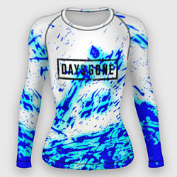 Рашгард женский Daysgone голубые краски, цвет: 3D-принт