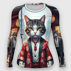 Рашгард женский Котики якудза, цвет: 3D-принт