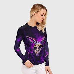 Рашгард женский Кибернетический кролик, цвет: 3D-принт — фото 2