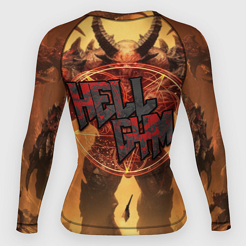 Женский рашгард Doom hell gym / 3D-принт – фото 2