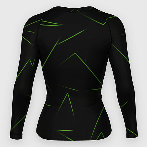 Женский рашгард Color green line / 3D-принт – фото 2