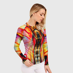 Рашгард женский Разворот бабочки, цвет: 3D-принт — фото 2