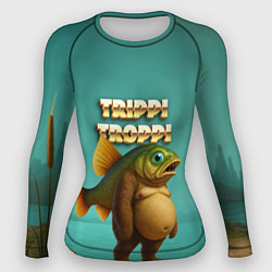Женский рашгард Trippi Troppi рыба мем
