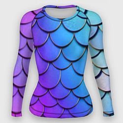 Рашгард женский Градиент на чешуе, цвет: 3D-принт